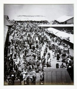 Bazaar, Darjeeling, photograph attributed to Bourne and Shepherd, c.1880 by English Photographer